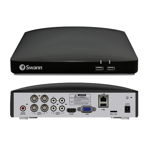 Home 2 Camera 4 Channel 1080p Full HD DVR 64GB SD Card Security System with Mic | SWDVK-446852MQB-EU