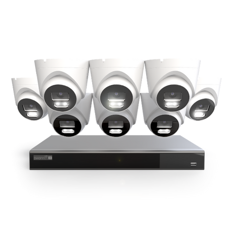 EliteX™ 16 Channel 6K/12MP NVR Security System with 8 Dome/Turret Cameras | SONVK-16EX812MPD