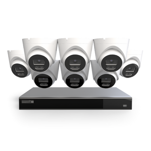 EliteX™ 16 Channel 6K/12MP NVR Security System with 8 Dome/Turret Cameras | SONVK-16EX812MPD