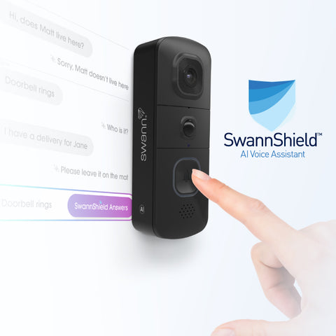 EVO Wireless Video Doorbell with SwannShield AI Voice Assistant | SWIFI-EVOVDB
