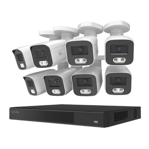 Swann EliteX™ 16Channel 6K/12MP NVR Security System with 8 Bullet-Style Cameras | SONVK-16EX812MPB