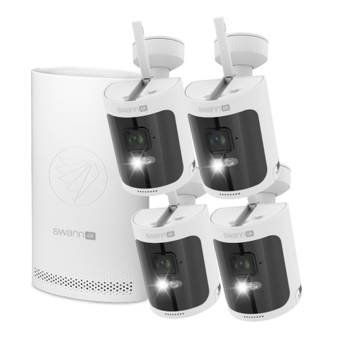 AllSecure4K Wireless Security Kit with 4 x Wire-Free Cameras & NVR Tower | SWNVK-AS4K800SD4