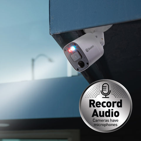 Home 2K DVR Audio/Video Flashing & Spotlight Add-On Bullet Camera 2 Pack | SWPRO-2KMQBPK2