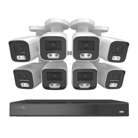 Swann EliteX™ 16Channel 6K/12MP NVR Security System with 8 Bullet-Style Cameras | SONVK-16EX812MPB