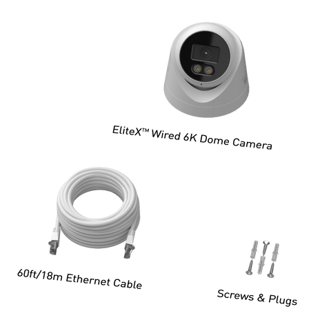 EliteX™ Wired 6K/12MP Dome/ Turret Add-On Camera | SWNHD-EX12MPD