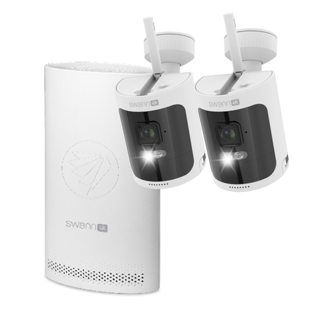 AllSecure4K Wireless Security Kit with 2 x Wire-Free Cameras & NVR Tower | SWNVK-AS4K800S2