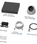 EliteX™ 16 Channel 6K/12MP NVR Security System with 8 Dome/Turret Cameras | SONVK-16EX812MPD