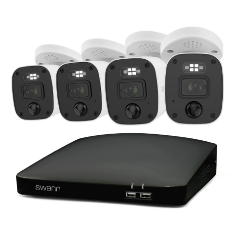 Home 4 Camera 8 Channel 4K Ultra HD DVR 1TB HDD Security System with Mic | SWDVK-858804MQ1TB