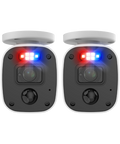 Home 2K DVR Audio/Video Flashing & Spotlight Add-On Bullet Camera 2 Pack | SWPRO-2KMQBPK2