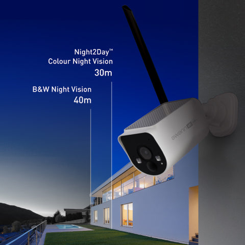 MaxRanger4K™ Solar 4 Camera Security System with Longest Range Wireless | SWNVK-MR4KSD4-EU