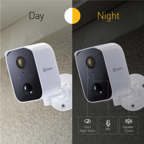 CoreCam Wireless Security Camera with 2-Way Talk, Siren & Heat + Motion Detection | SWIFI-CORECAM